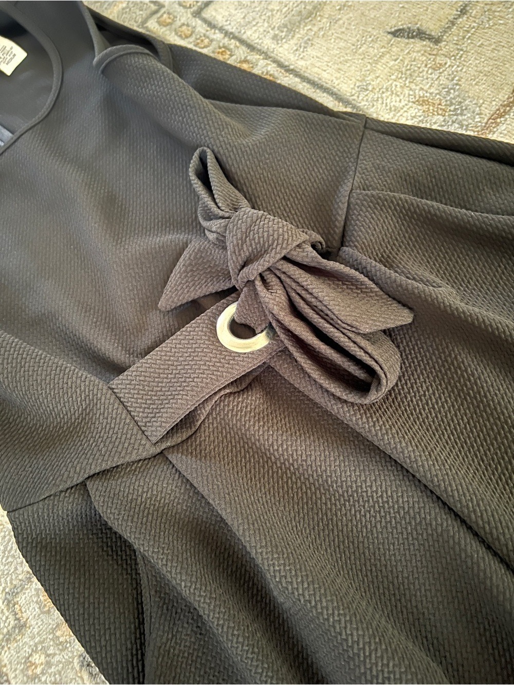 Caution To The Wind Black Sleeveless Wide-Leg Jumpsuit with Waist Tie - Picture 2 of 5